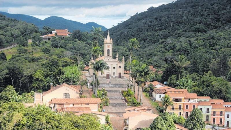 Centro histórico de Guaramiranga em fotografia antiga